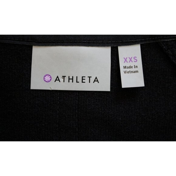 ATHLETA Sentry Tie Sweatshirt Black, Size XXS - Picture 5 of 6